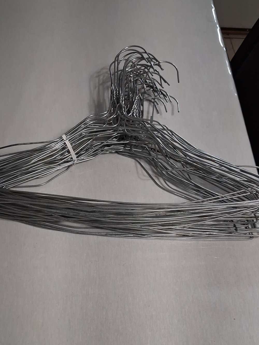 36 Metal Wire Clothing Hangers - Silver Pack
